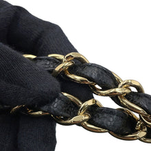 将图像加载到图库查看器中,CHANEL Matelasse W Flap ChainShoulder Bag BlackA58600 Caviar Leather Size 30