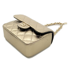 Load image into Gallery viewer, CHANEL Mini Mini Matelasse Bag Charm Gold Lambskin