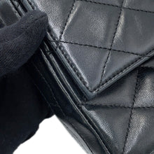 将图像加载到图库查看器中,CHANEL Matelasse ChainShoulder Bag Black Lambskin