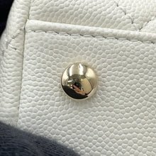 将图像加载到图库查看器中,CHANEL Coco Handle 2WAY Handbag WhiteA92990 Caviar Leather Size XS