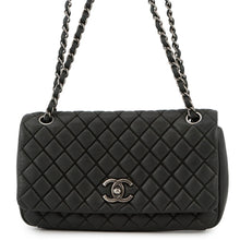 Load image into Gallery viewer, CHANEL Matelasse Single Flap WChainShoulder Black Sparkle Leather