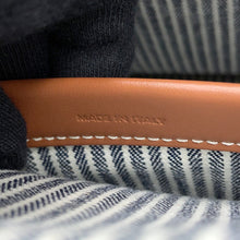 Load image into Gallery viewer, CELINE Small Kabatais 2-Way Bag Navy Blue/Brown199162FU5 Canvas Leather