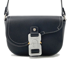 Load image into Gallery viewer, Dior Saddle Messenger Bag Black2ADCA435YKK Grained CalfLeather Size Mini
