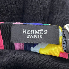 Load image into Gallery viewer, HERMES Twilly Doll BRIDES DE GALA SHADOW Black/Jaune/Multicolor153415SU02 Silk100%