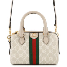 Load image into Gallery viewer, GUCCI Ophidia GG Supreme Travel Bag Beige/White772053 GG Supreme Leather Size Small