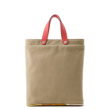 Load image into Gallery viewer, HERMES Petit H Tote Bag Natural/Rose Azalee Toile H Taurillon Clemence