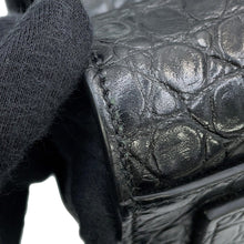 将图像加载到图库查看器中,SAINT LAURENT PARIS North South Jour Souple Black480583 Croco embossed leather