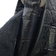 将图像加载到图库查看器中,SAINT LAURENT PARIS North South Jour Souple Black480583 Croco embossed leather
