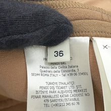 将图像加载到图库查看器中,FENDI FF Calligraphy Shorts Size 36 BeigeFR6336 Wool 90% Cashmere8% Polyurethane2%