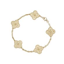 将图像加载到图库查看器中,Van Cleef & Arpels Vintage Alhambra Bracelet 5 motifsVCARO1IE00 18K Yellow Gold