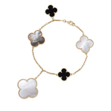 将图像加载到图库查看器中,Van Cleef & Arpels Magic Alhambra Bracelet 5 motifsVCARD78700 18K Yellow Gold