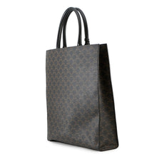 将图像加载到图库查看器中,CELINE Triomphe Vertical Cabas Tote Black190972 PVC Leather