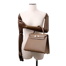 将图像加载到图库查看器中,HERMES Kelly Sellier Etoupe Epsom Size 28
