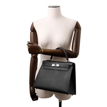 Load image into Gallery viewer, HERMES Kelly Sellier Black Epsom Size 28
