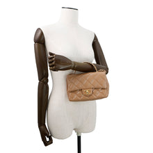 将图像加载到图库查看器中,CHANEL Matelasse Top Handle 2-Way Chain Shoulder Bag BeigeAS4023 Shiny Lambskin Size Small