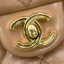 将图像加载到图库查看器中,CHANEL Matelasse Top Handle 2-Way Chain Shoulder Bag BeigeAS4023 Shiny Lambskin Size Small