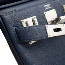 将图像加载到图库查看器中,HERMES Akkad Blue de Prusse Togo Leather Size PM