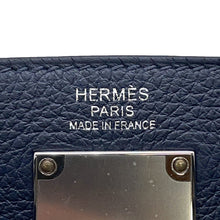 将图像加载到图库查看器中,HERMES Akkad Blue de Prusse Togo Leather Size PM