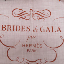 将图像加载到图库查看器中,HERMES Giant Square Brides de Gala Applique Pique Size 140 Jaune/Beige/Natural Cashmere70% Silk30%