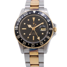 将图像加载到图库查看器中,ROLEX GMT Master W40mm Stainless Steel K18YG Black Dial1675/3