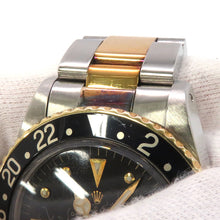 将图像加载到图库查看器中,ROLEX GMT Master W40mm Stainless Steel K18YG Black Dial1675/3