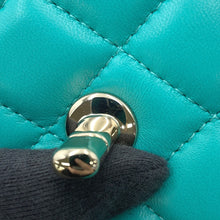 Load image into Gallery viewer, CHANEL Matelasse Clutch Bag TurquoiseA98558 Lambskin