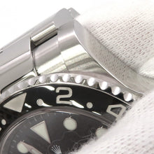 将图像加载到图库查看器中,ROLEX GMT MasterII W40mm Stainless Steel Black Dial116710LN