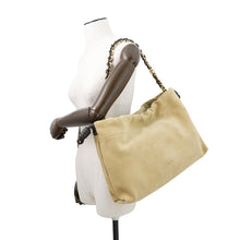 Load image into Gallery viewer, LOEWE Flamenco Purse 2WAY Shoulder Bag BeigeA411FPDX12 suede Size Large