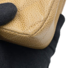 将图像加载到图库查看器中,CHANEL Matelasse W Flap ChainShoulder Bag BeigeA01112 Caviar Leather Size 25