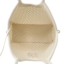 Load image into Gallery viewer, MIUMIU IVY logo tote White/Black5BG281 Cotton100%