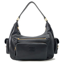 将图像加载到图库查看器中,MIUMIU Pocket bag Black5BC189 Nappa Leather