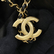 将图像加载到图库查看器中,CHANEL CHANEL25 ChainShoulder Bag BlackAS5293 Caviar Leather Size Small