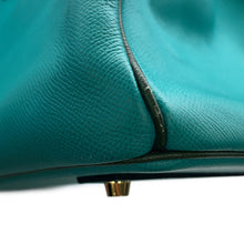 将图像加载到图库查看器中,HERMES Birkin SPO Blue Paon/Pelouse Epsom Size 40