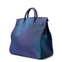 将图像加载到图库查看器中,HERMES HAUT A COURROIES Cosmos Blue Nuit/VioletGradation Togo Leather Size 40