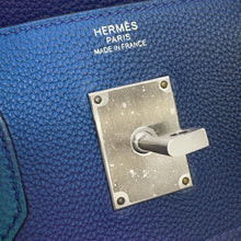 将图像加载到图库查看器中,HERMES HAUT A COURROIES Cosmos Blue Nuit/VioletGradation Togo Leather Size 40