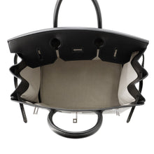 将图像加载到图库查看器中,HERMES HAUT A COURROIES Black/Ecru Toile GM Evercolor Size 40