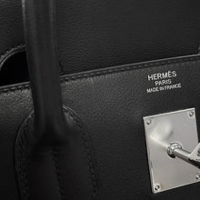 将图像加载到图库查看器中,HERMES HAUT A COURROIES Black/Ecru Toile GM Evercolor Size 40