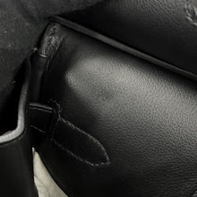 将图像加载到图库查看器中,HERMES HAUT A COURROIES Black/Ecru Toile GM Evercolor Size 40