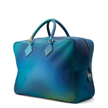 将图像加载到图库查看器中,HERMES Plume Cosmos Blue Nuit/VioletGradation Togo Leather Size 45