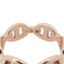 将图像加载到图库查看器中,HERMES Chaine d'Ancre Anchene Ring Size PM/48/#8 18K Pink Gold