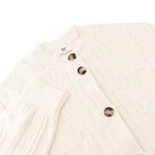 Load image into Gallery viewer, HERMES Morning Walk Cardigan Size 40 White Wool 80% Cashmere20%