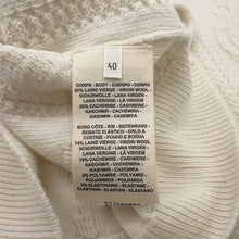将图像加载到图库查看器中,HERMES Morning Walk Cardigan Size 40 White Wool 80% Cashmere20%