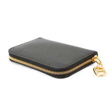 将图像加载到图库查看器中,HERMES Chaine d'Ancre Zip Ango Coin purse Black Evercolor