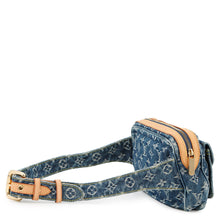 将图像加载到图库查看器中,LOUIS VUITTON Bumbag Blue/YellowM95347 Monogram Denim