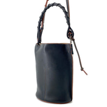 将图像加载到图库查看器中,LOEWE Gate Bucket Bag Anagram 2WAY Handbag Beige/BlackA650Z85X11 Canvas Leather