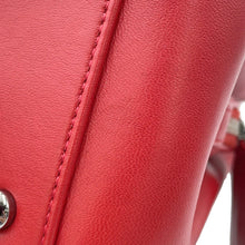 Load image into Gallery viewer, CHANEL Chevron WChain Tote Red Lambskin