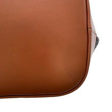 Load image into Gallery viewer, CELINE CELINE Logo Bucket Shoulder Bag Dark Gray/Brown Felt Leather Size Small