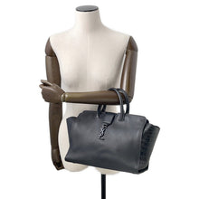 Load image into Gallery viewer, SAINT LAURENT PARIS Downtown Cabas 2-Way Handbag Black436832 Crocodile Embossed Leather