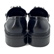 Load image into Gallery viewer, LOUIS VUITTON LVxYK Academy Line Loafers Black/White Leather Plastic Size 36