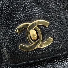 Load image into Gallery viewer, CHANEL one belt Black Caviar Leather
